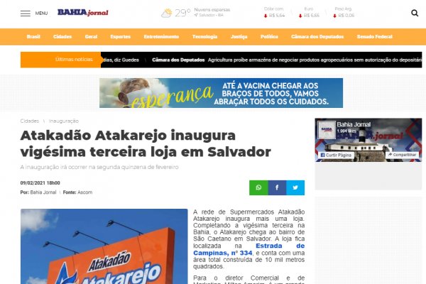  Atakadão Atakarejo inaugurou a vigésima terceira loja em Salvador