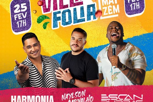 NOTA: Villa Armazém realiza Vila Folia com Harmonia do Samba e Escandurras